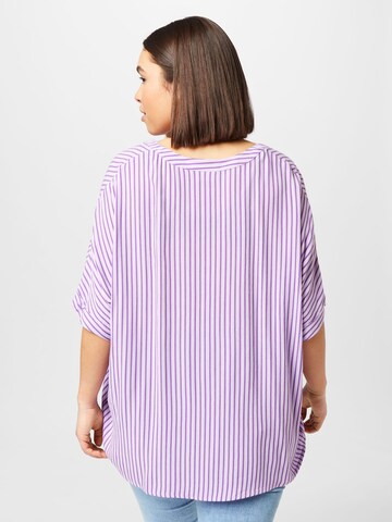 ONLY Carmakoma Shirt 'MAY' in Purple