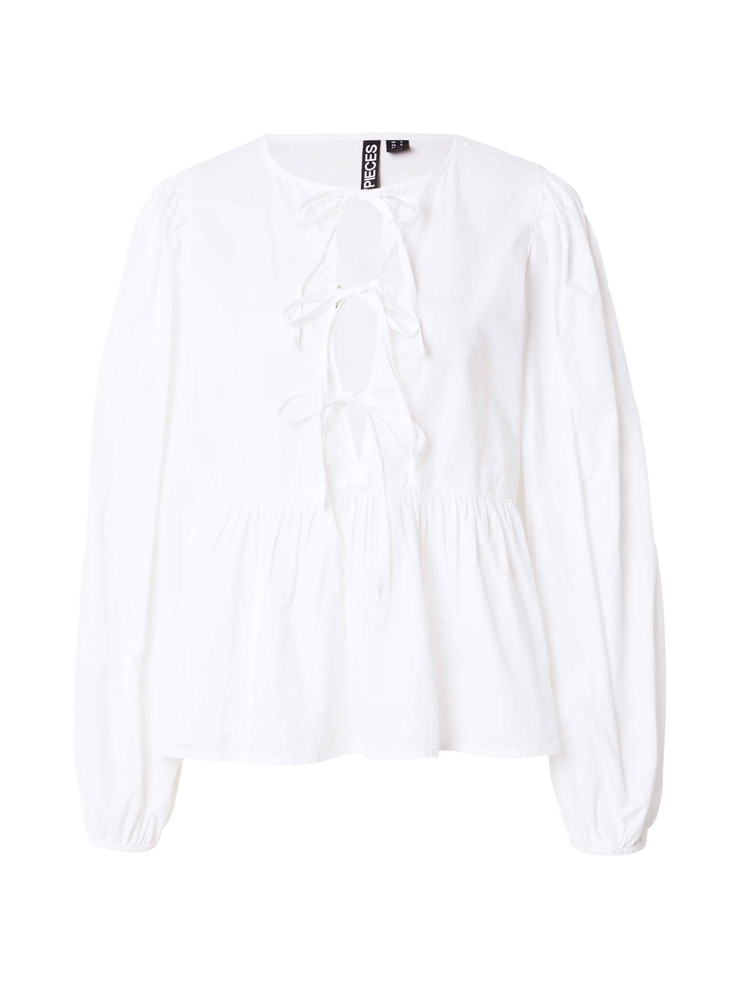 PIECES Pluus 'PCJolly', värv valge: eest vaates