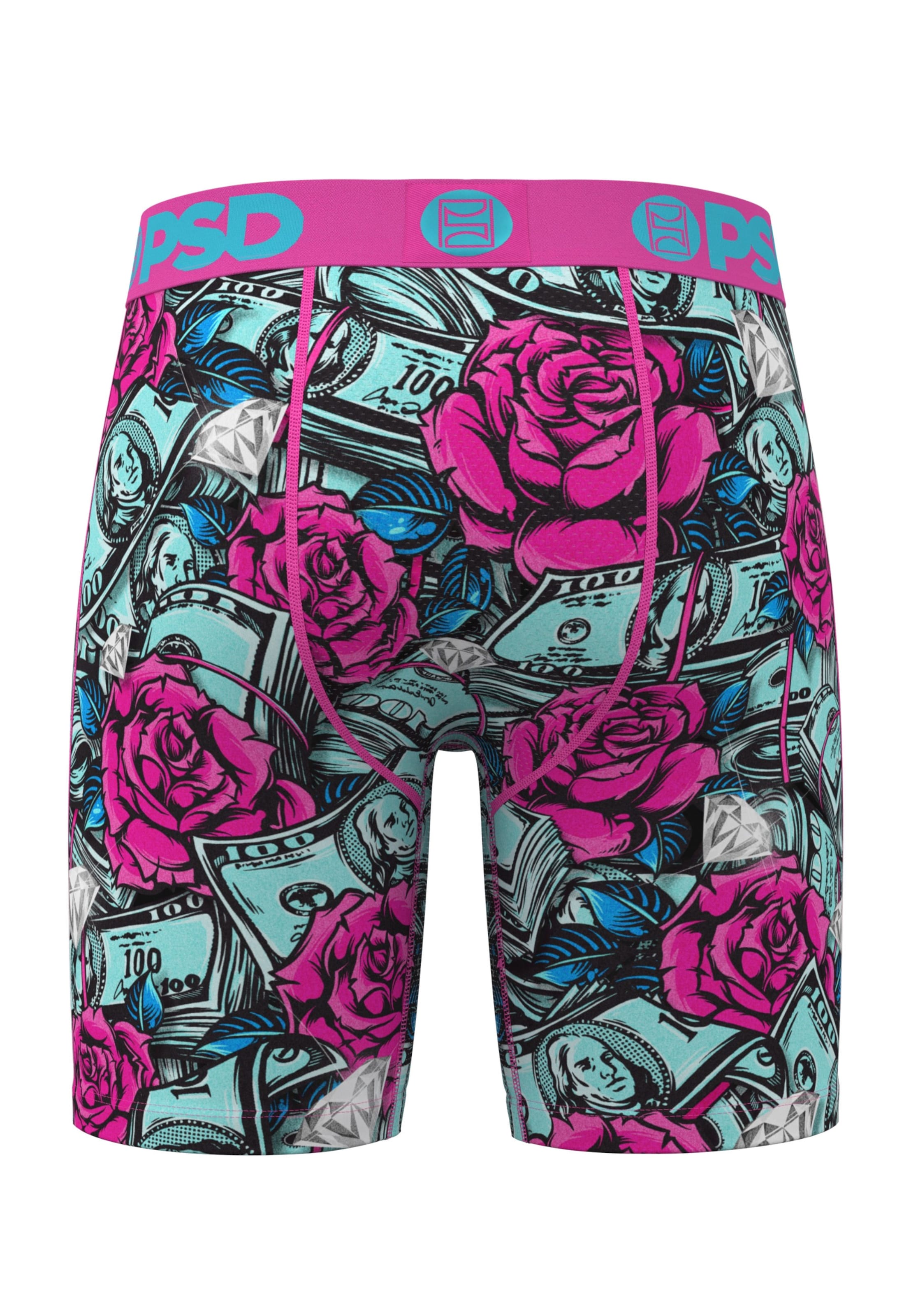 PSD Boxerky 'Stacked Roses' – pink
