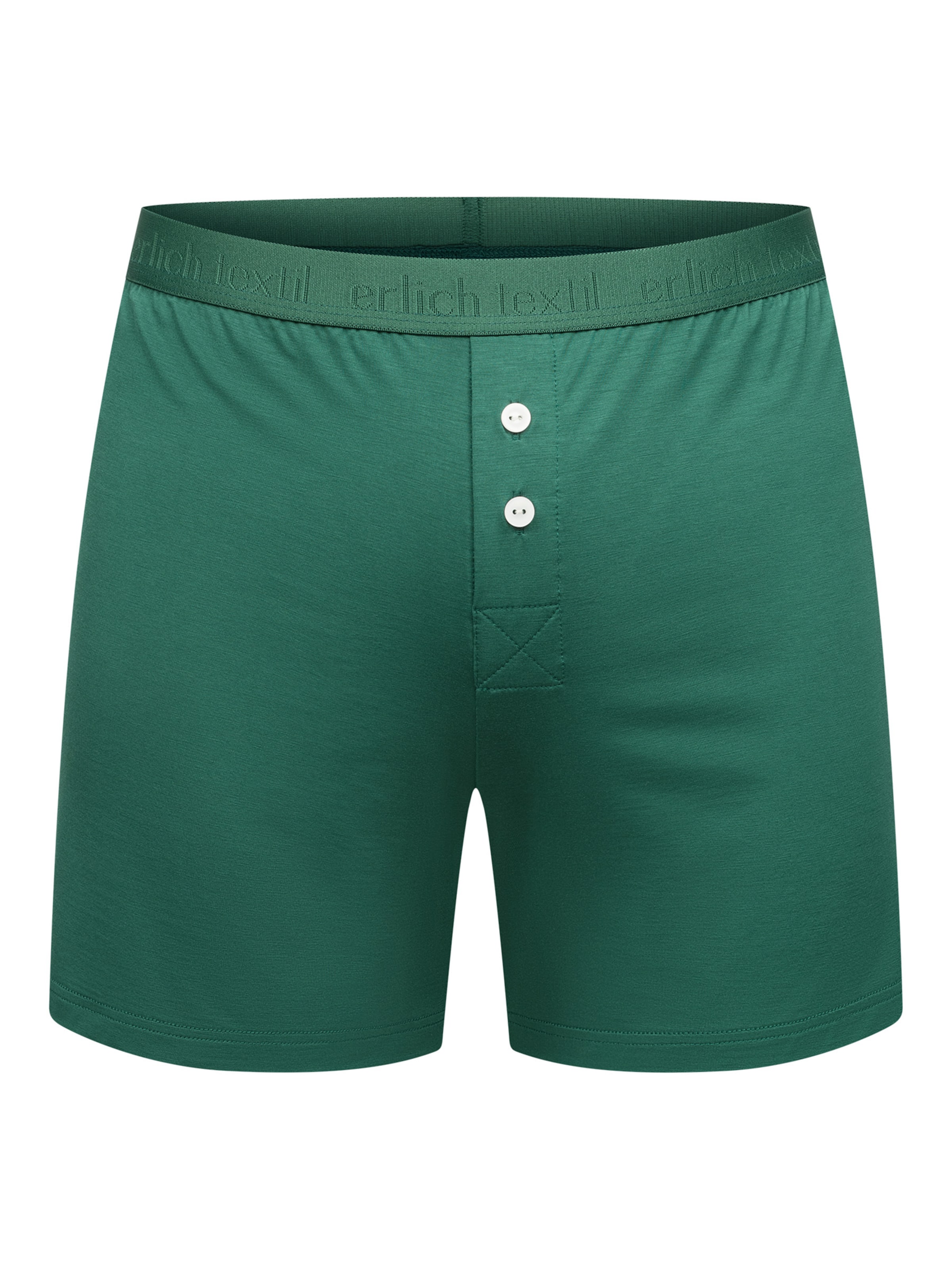 Erlich Textil - Boxers 'Light Touch' em verde: frente