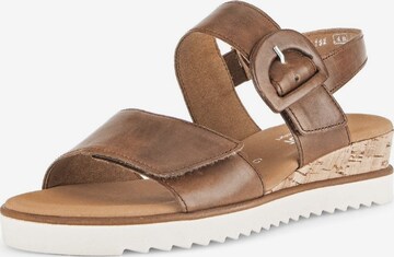 GABOR Sandals in Brown: front