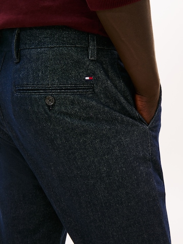 TOMMY HILFIGER Слим Брюки-чинос 'BLEECKER MARL' в Синий