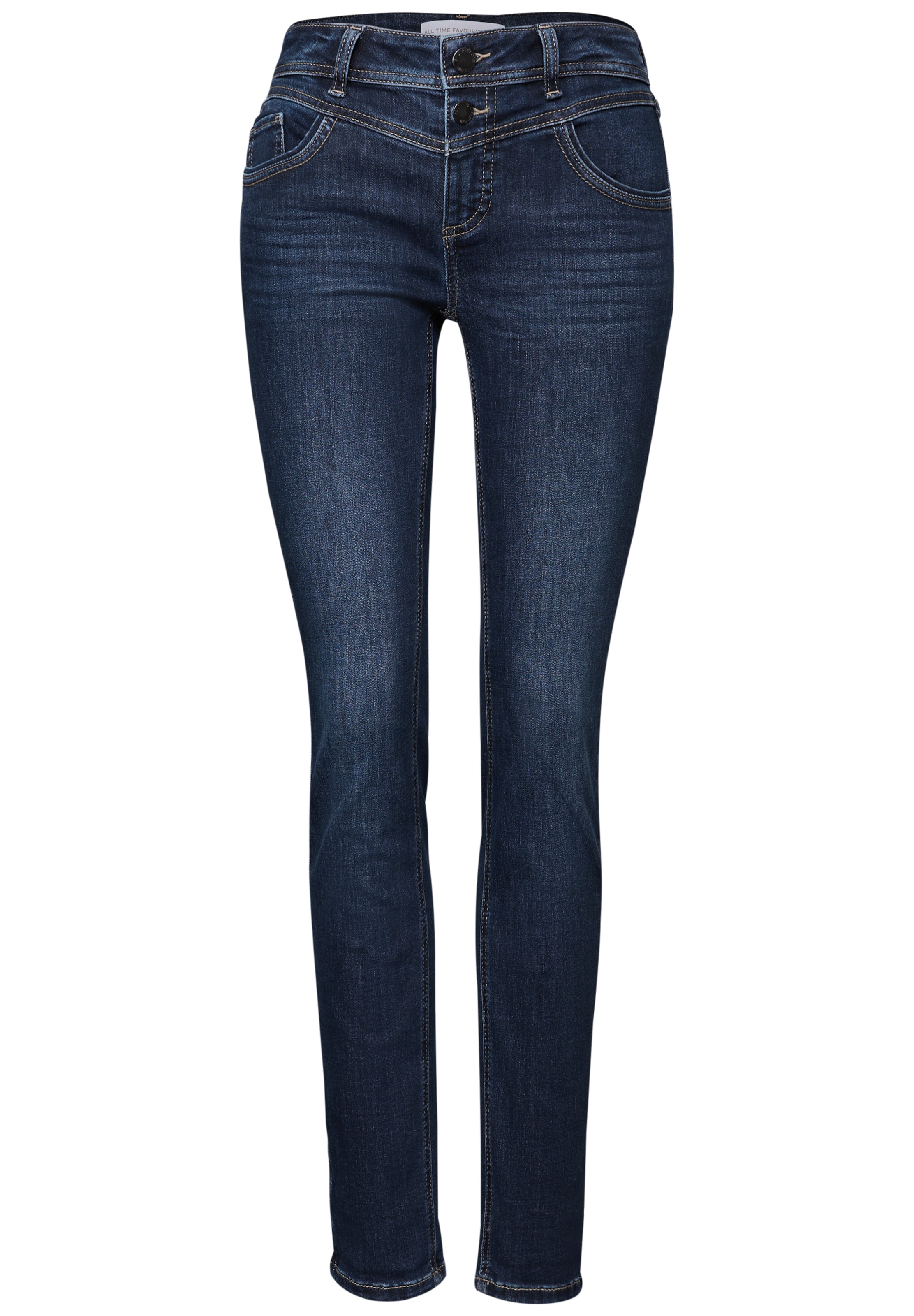 STREET ONE Regular Jeans in Blau: Vorderseite