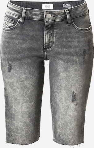 Coupe slim Jean 'CATIE' QS en gris : devant