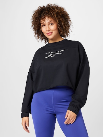 Reebok Sports sweatshirt 'Modern Safari' in Black: front