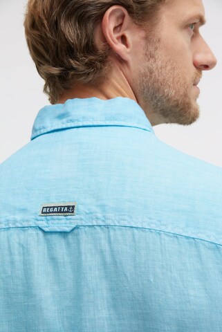 Gaastra Regular fit Button Up Shirt in Blue