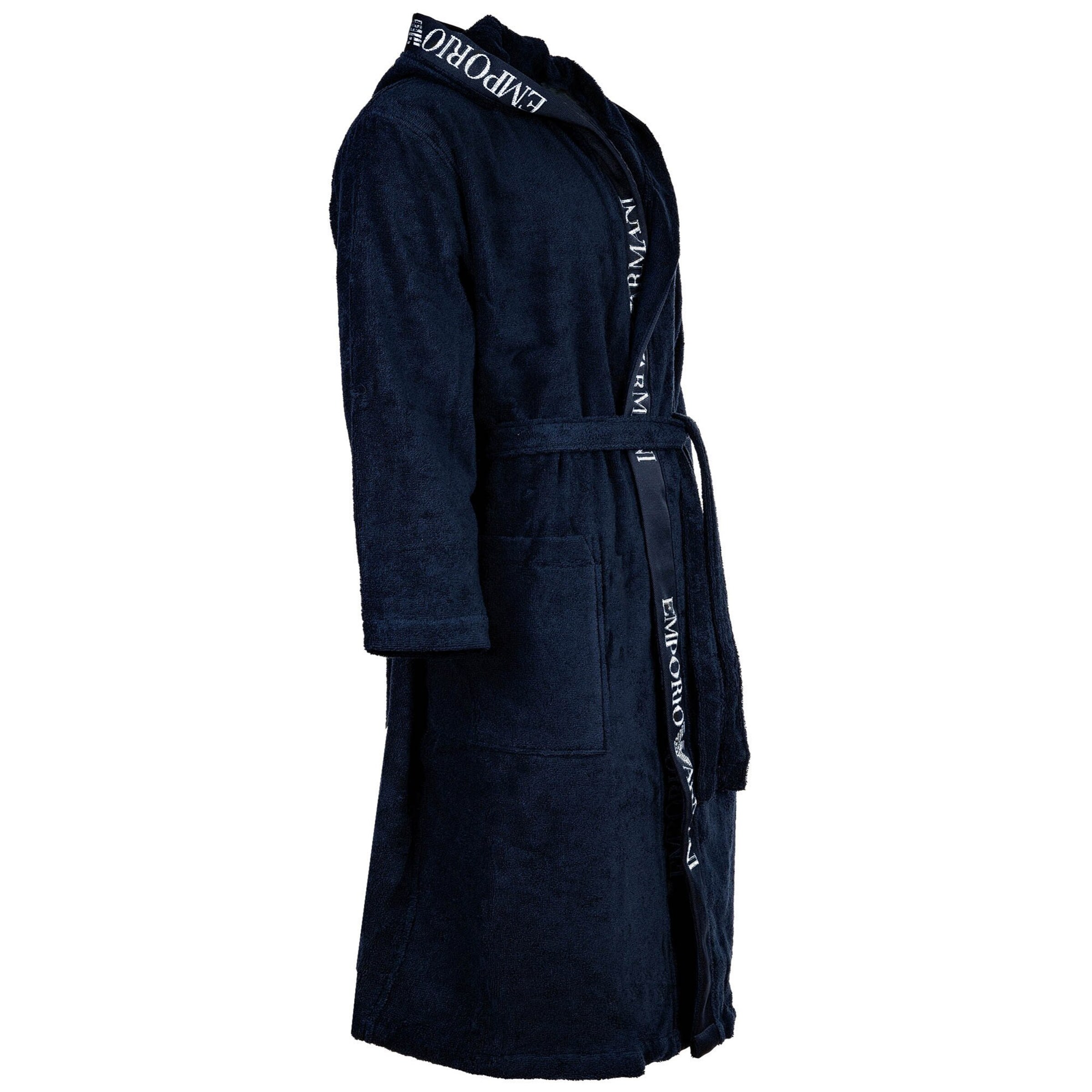 Emporio Armani Dlouhý župan – modrá