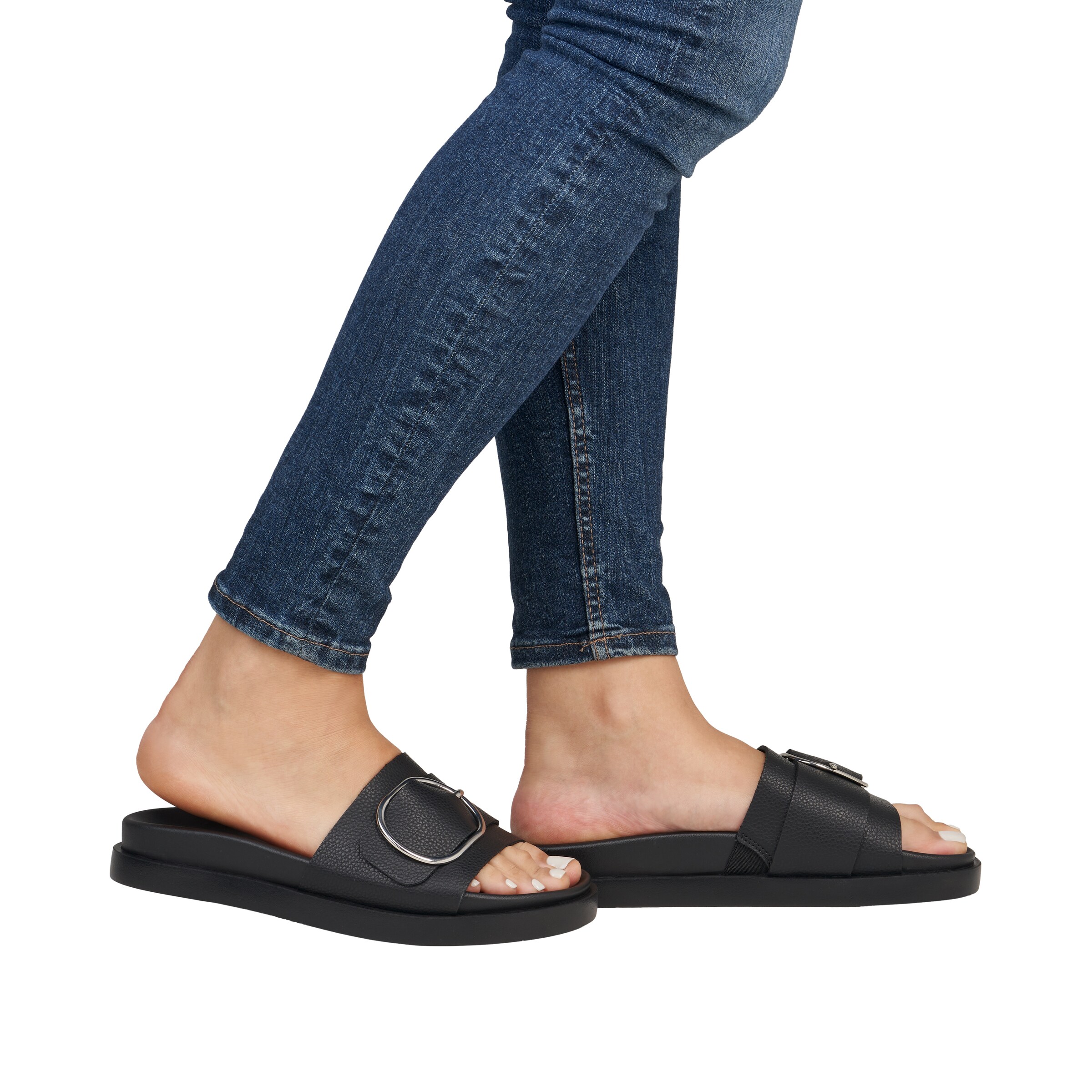 Rieker Sport Mules in Black