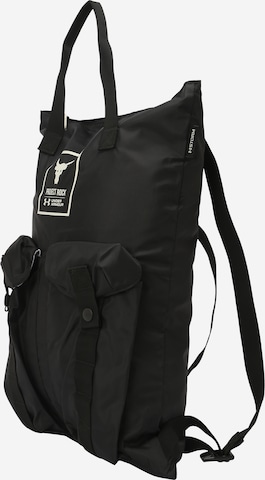 UNDER ARMOUR Sports backpack 'Project Rock' in Black: front