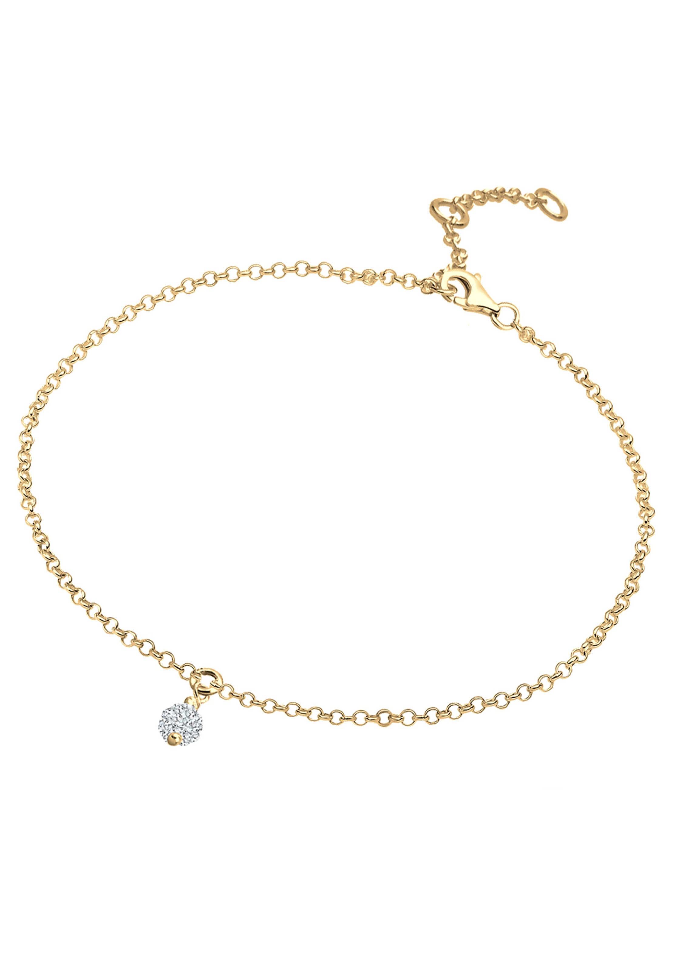 ELLI Armband 'Glitzer Kugel' in Goud