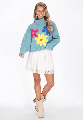 IZIA Trui 'Fashion Look' in Blauw