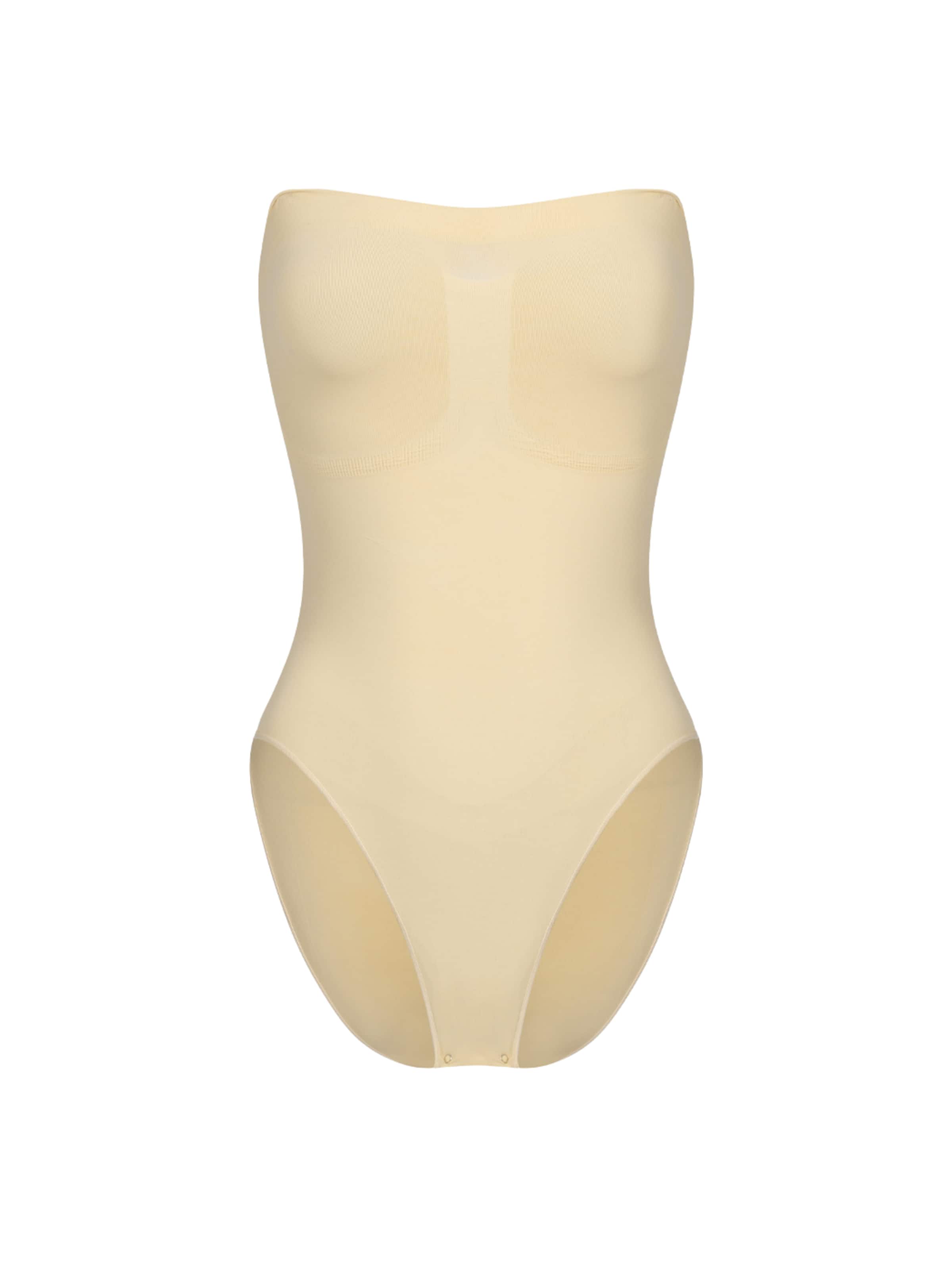 Body modelant 'Trägerloser Bodysuit Sculpting Shapewear mit Slip' cfab (formerly creamy fabrics) en beige : devant