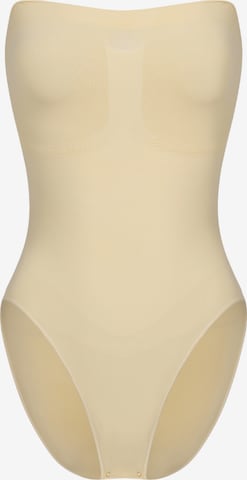cfab (formerly creamy fabrics) Shapingbody 'Trägerloser Bodysuit Sculpting Shapewear mit Slip' in Beige: Vorderseite