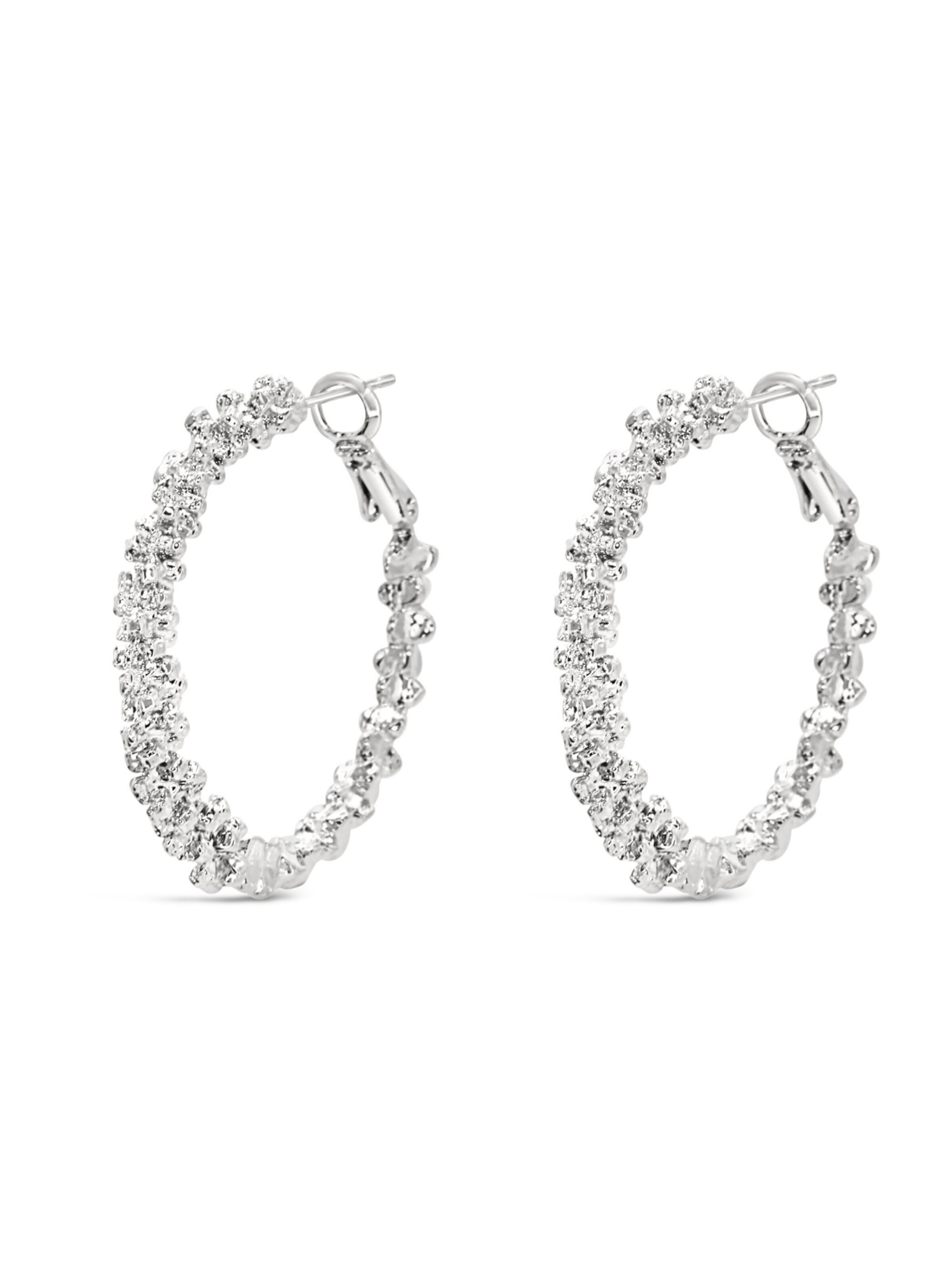 ARS-ARGENTI Earrings 'RICH B*TCH HOOPS' in Silver