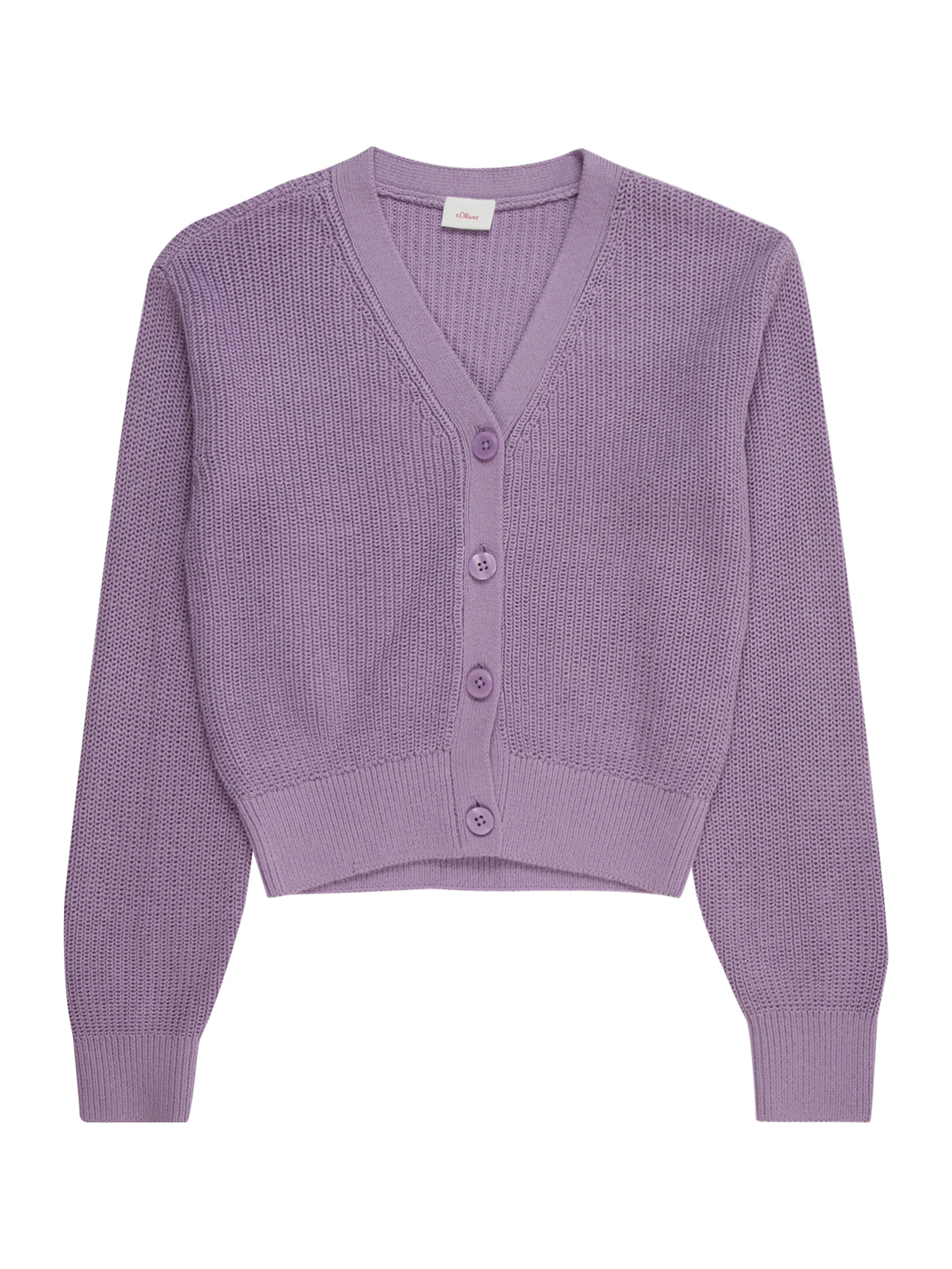 s.Oliver Strickjacke in Lila: Vorderseite