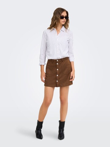 ONLY - Falda 'AMAZING-STINA' en marrón