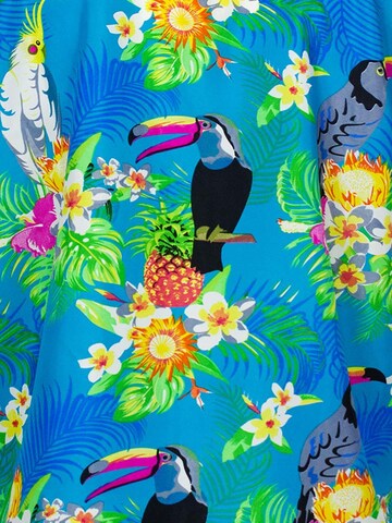 King Kameha Scarf 'Parrot Cockatoo' in Blue