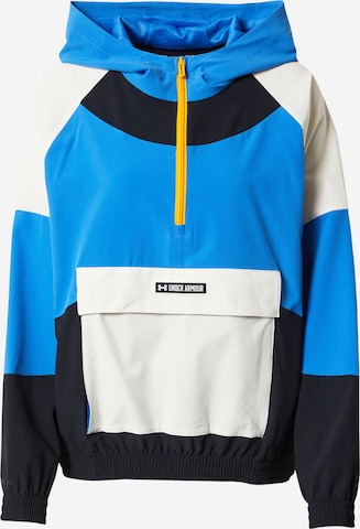 UNDER ARMOUR Athletic Zip-Up Hoodie 'Woven' in Mixed colors: front