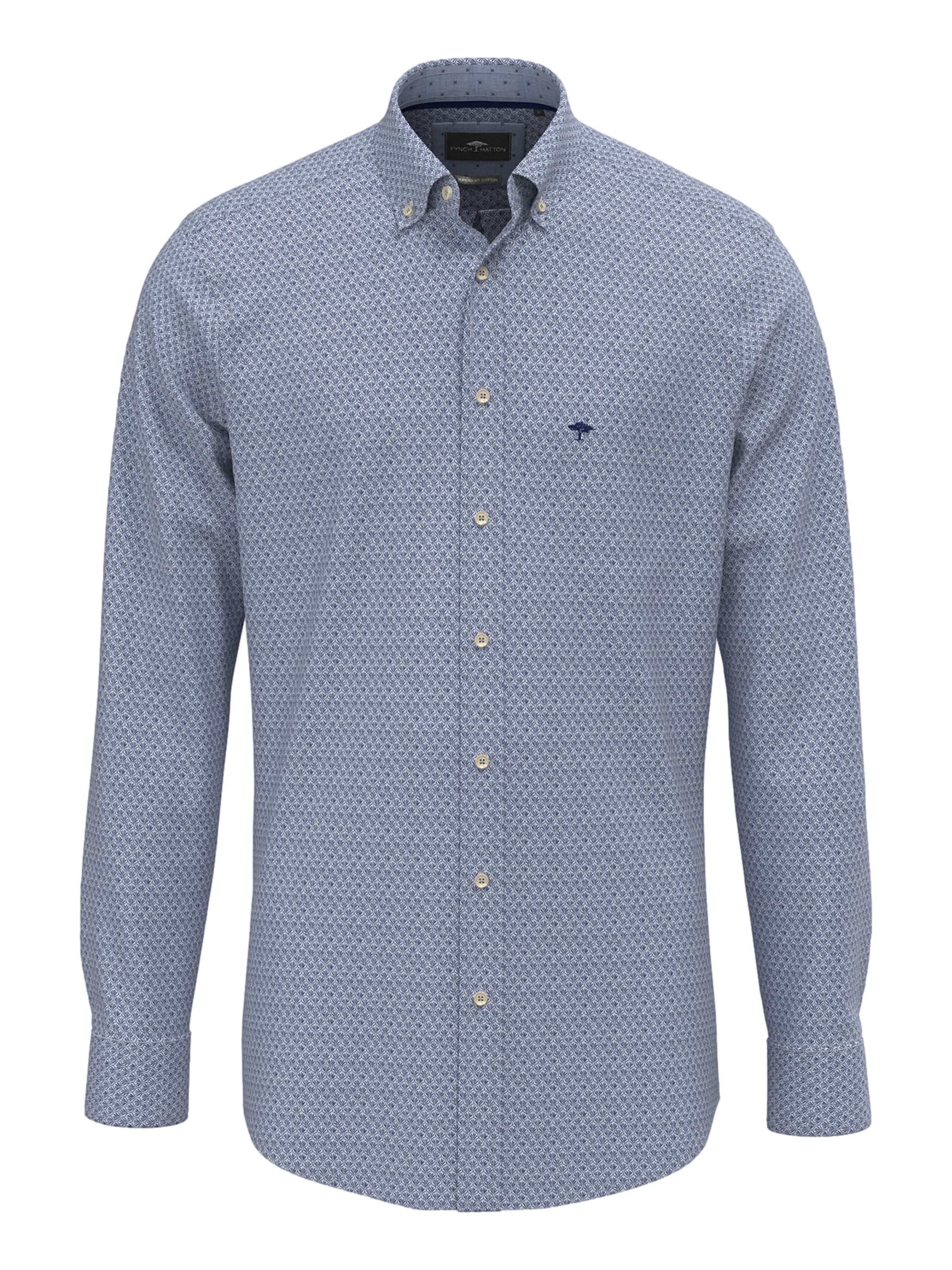 FYNCH-HATTON Chemise en bleu roi / blanc, Vue avec produit