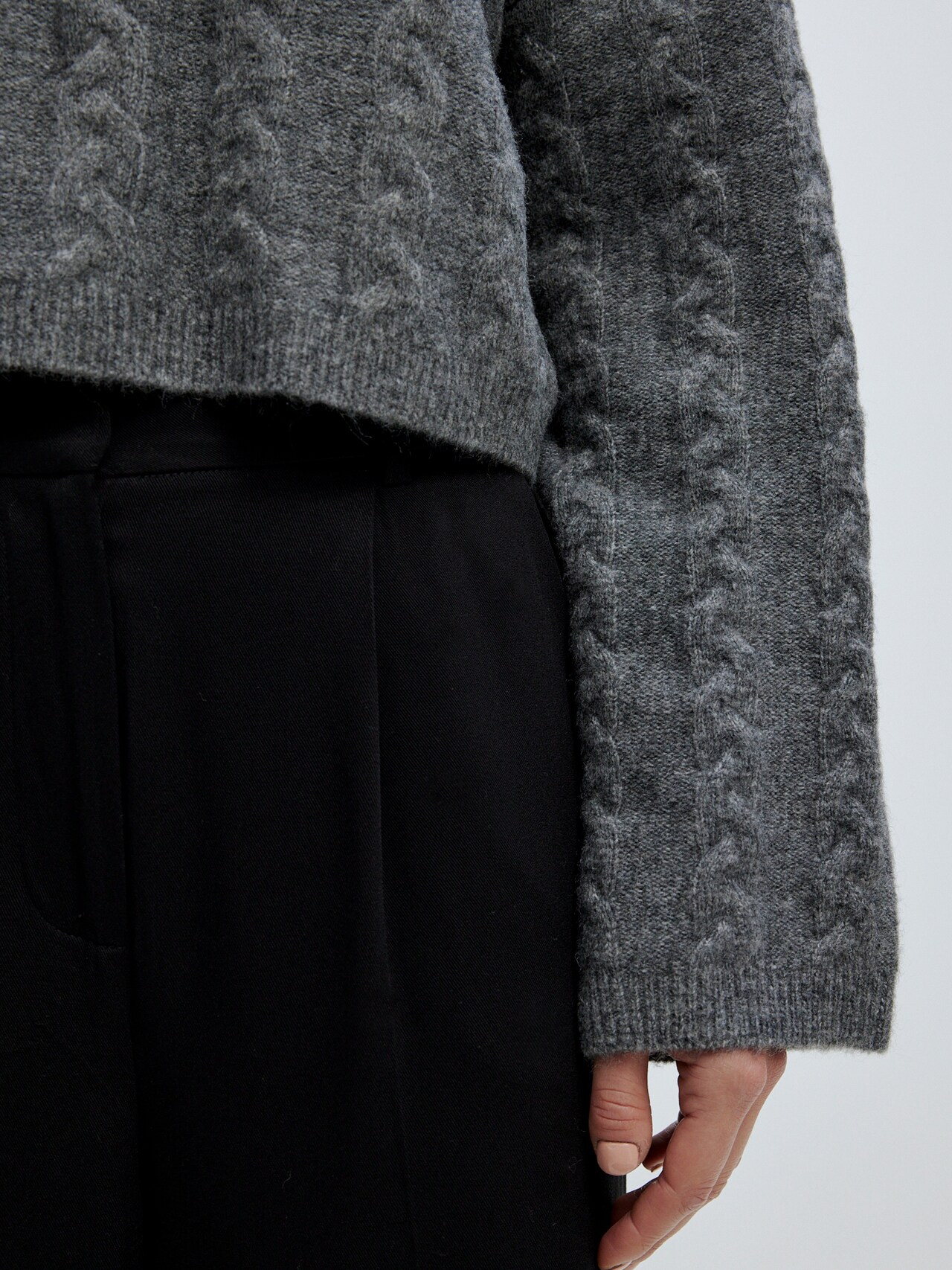 EDITED Produkte Pullover 'Yella' graumeliert