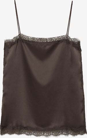 Pull&BearTop - smeđa boja: prednji dio