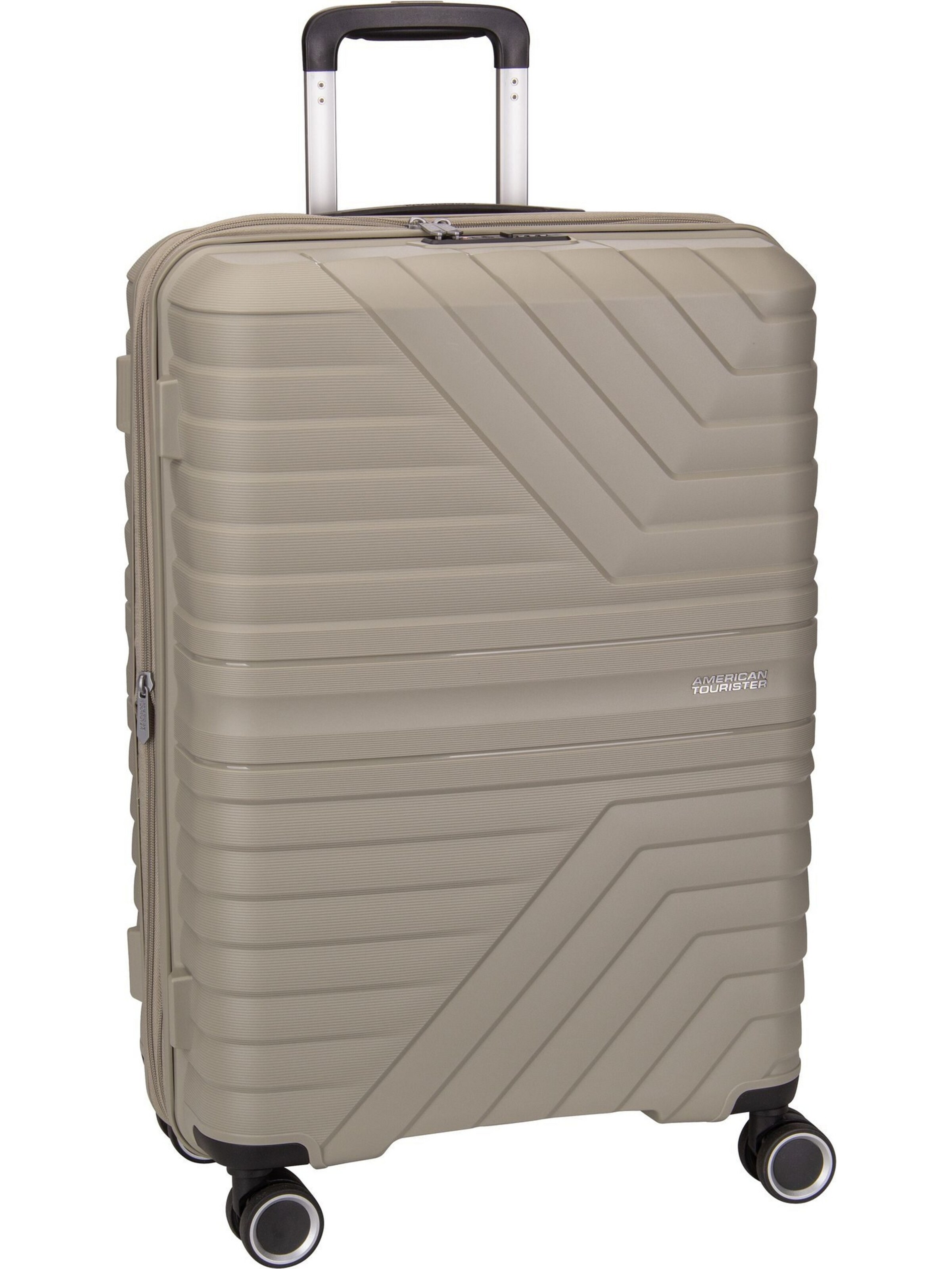 American Tourister Cart 'Flytwist Spinner 67' in Beige: front