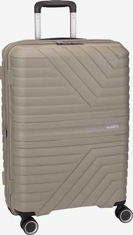 American Tourister Trolley 'Flytwist Spinner 67' in Beige: Vorderseite