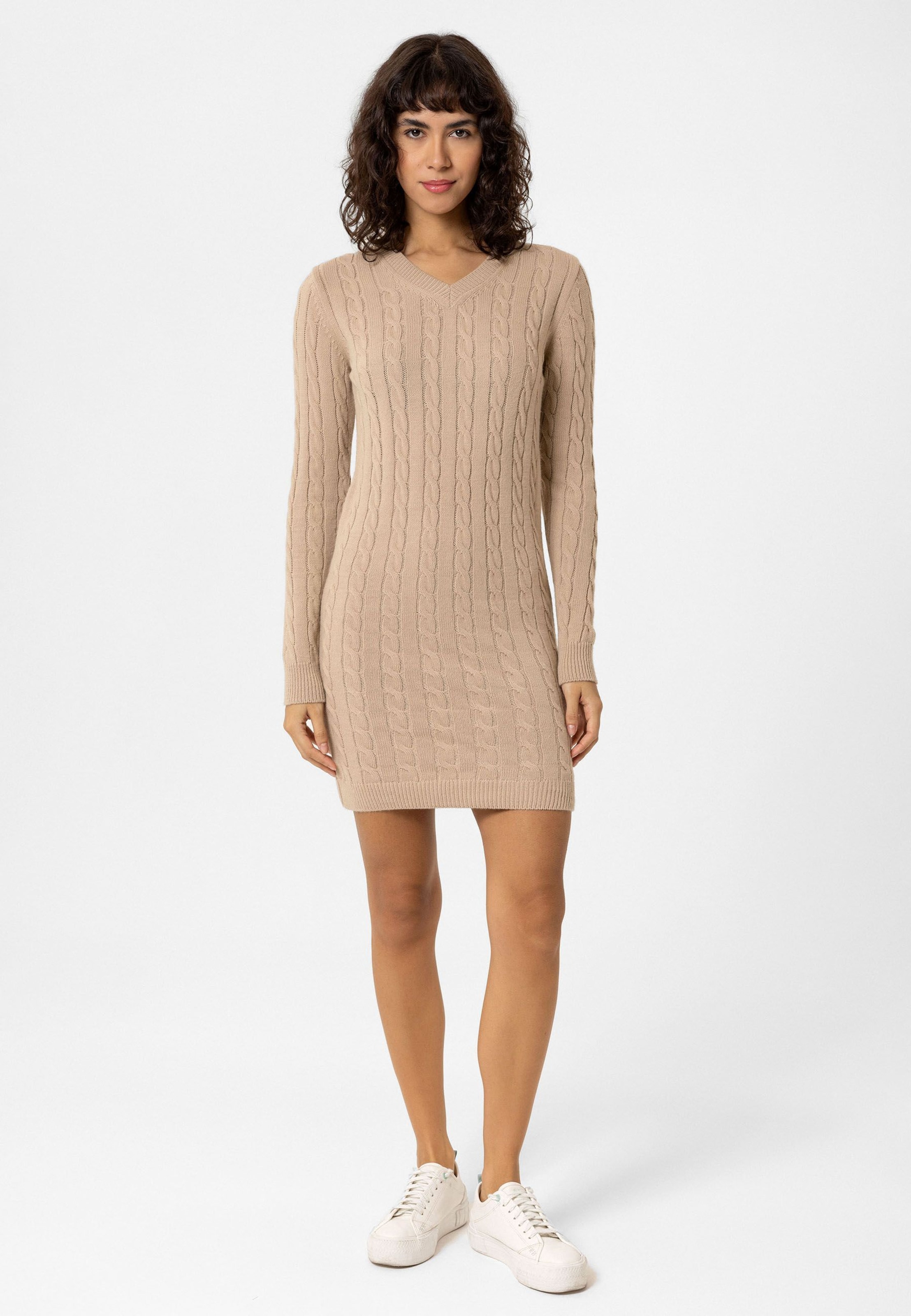 Moxx Paris Knitwear Dress in Beige