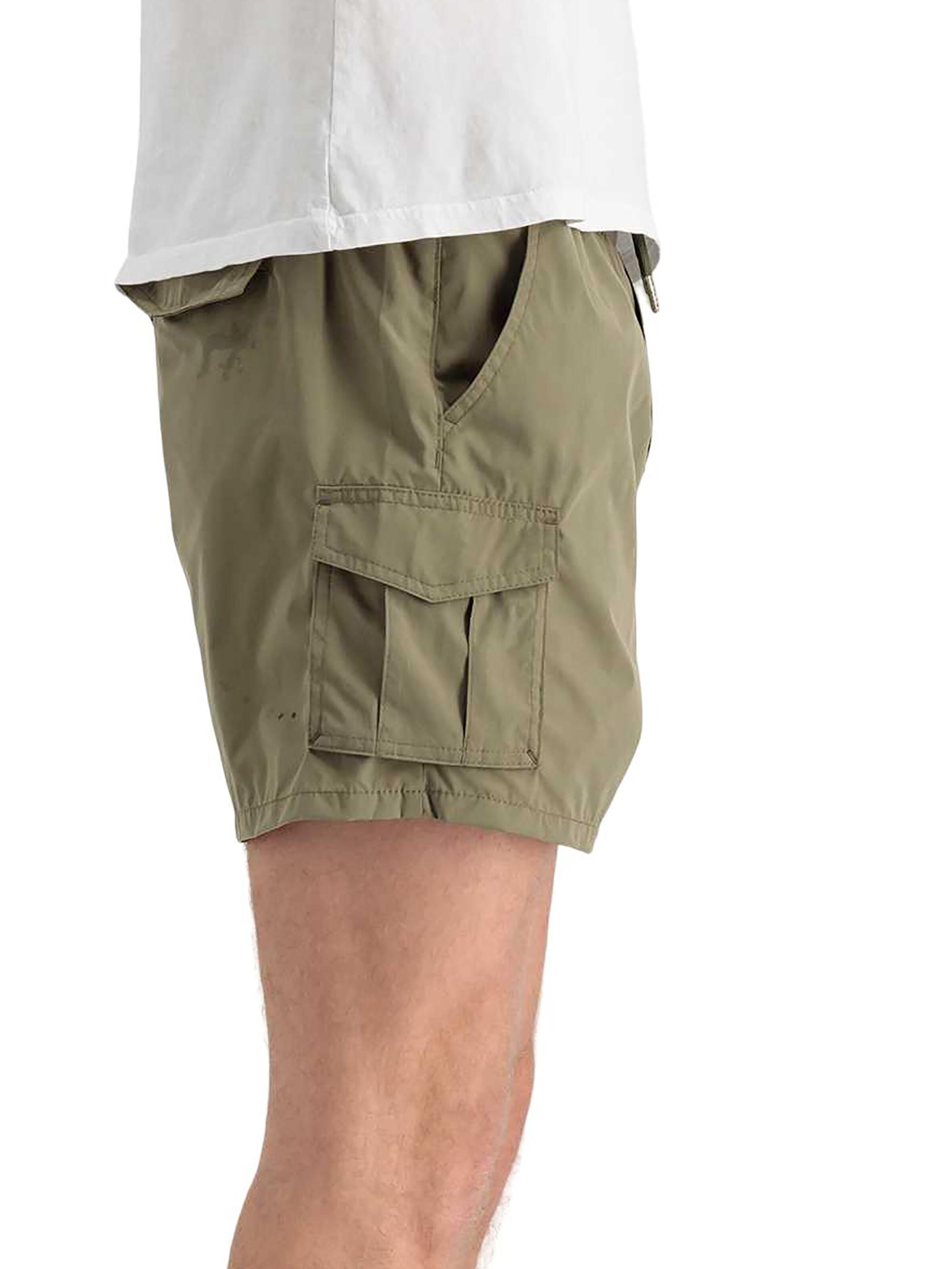 ALPHA INDUSTRIES Regular Cargo Pants 'Nylon Cargo' in Green