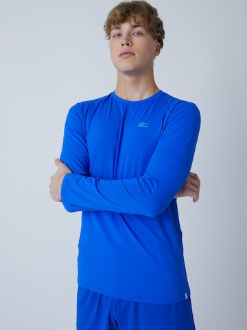 SPORTKIND Funktionsshirt 'Crew Neck Long Sleeve Shirt'‌‌‌‌‌‌‌ in Blau