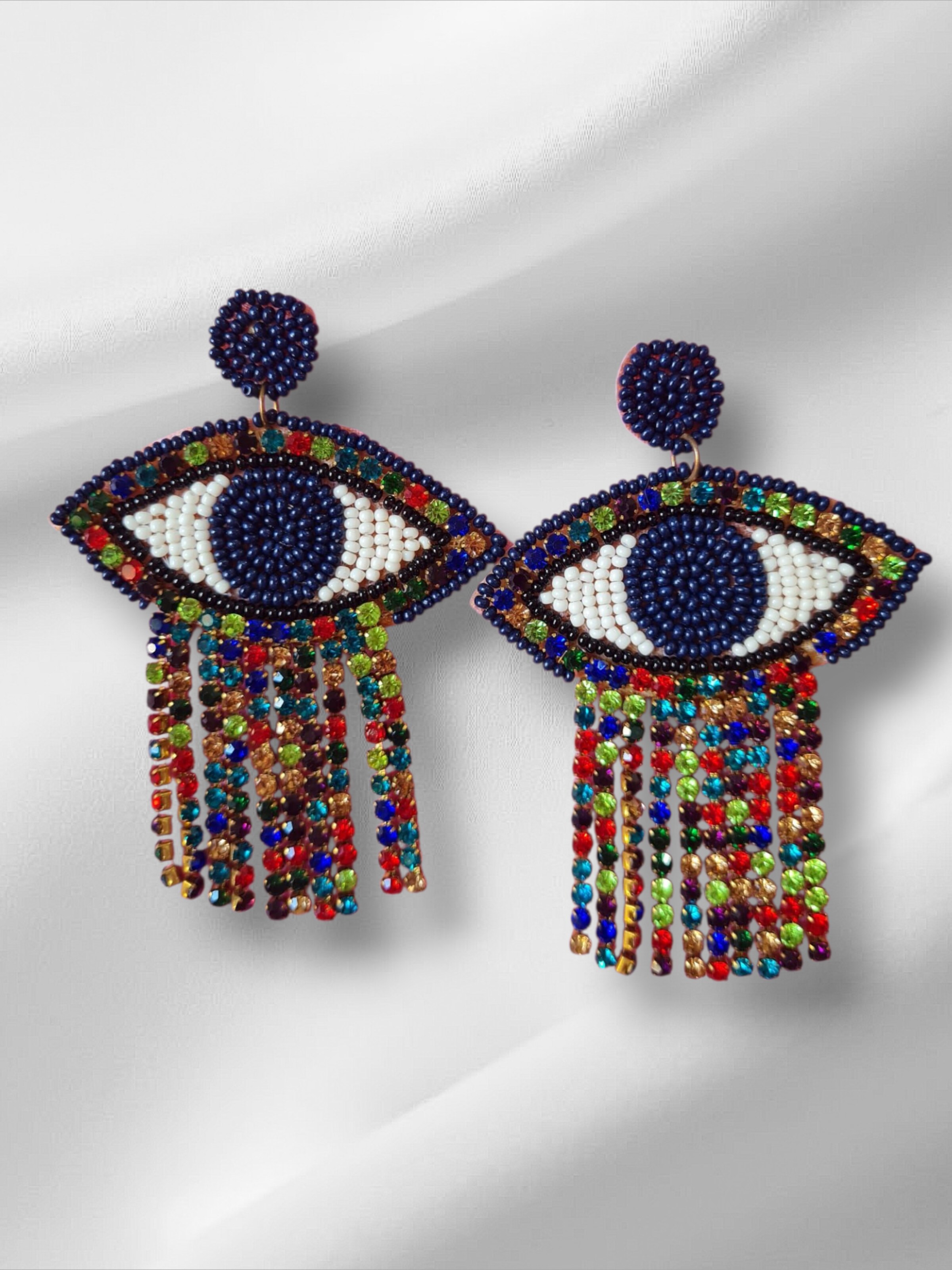 PfauGermany Earrings 'Evil Eye' in Mixed colors