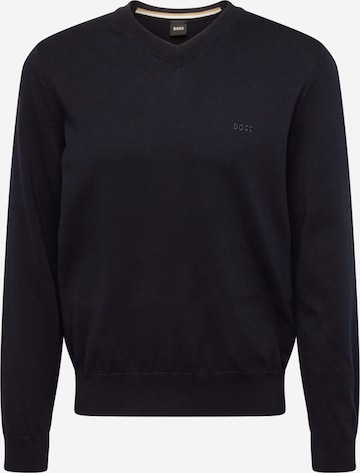 Pull-over 'Pacello' BOSS Black en bleu : devant