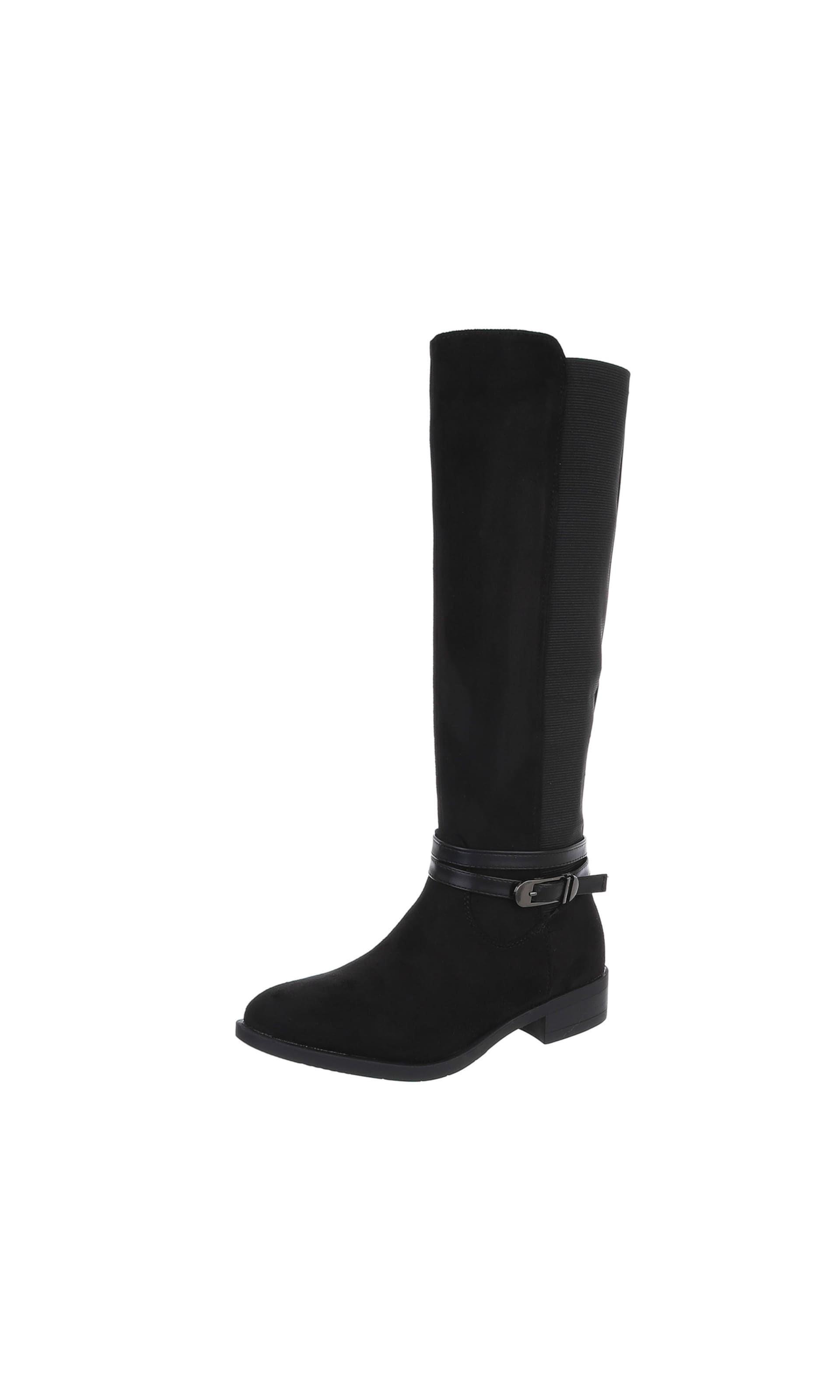 VAN HILL Damen Stiefel Mit Blockabsatz - Klassische Stiefeletten 4,5cm Absatz