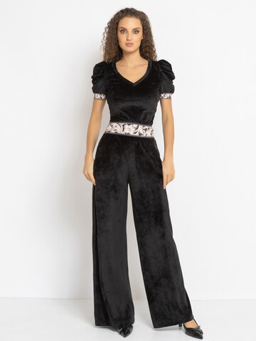 JIORO Blouse 'ESSENTIALS' in Zwart