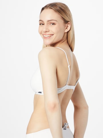 Calvin Klein Swimwear - Triángulo Top de bikini en blanco