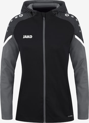 JAKO Athletic Jacket in Black: front