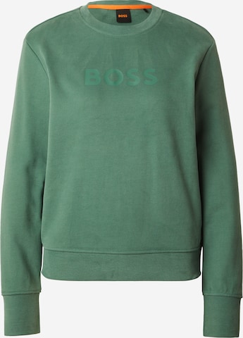 BOSS Orange Sweatshirt 'Ela 6' in Grün: predná strana