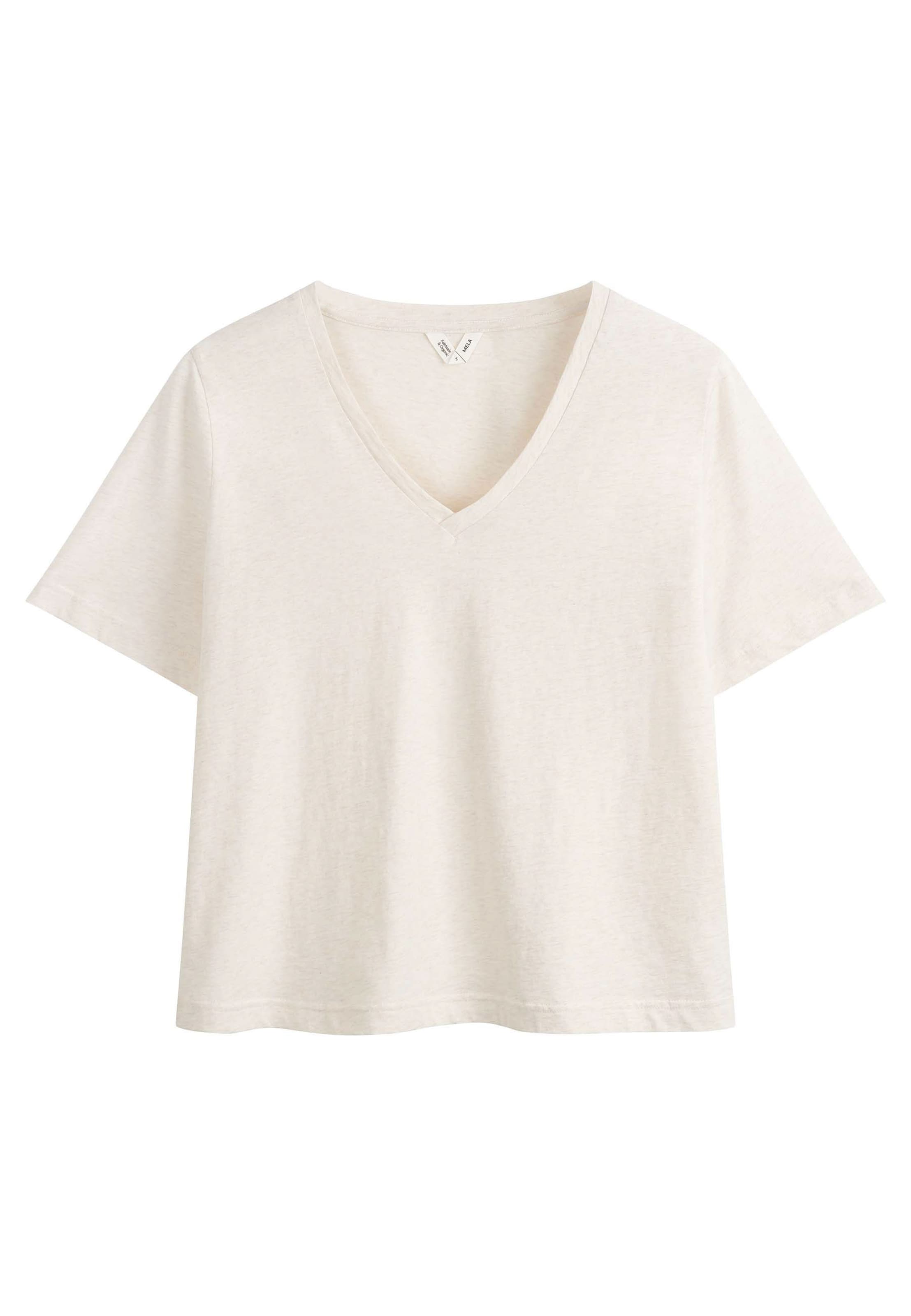 MELA Тениска 'ANKITA' в бежово: отпред