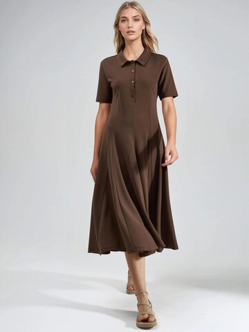Busem Dress 'Midi' in Brown