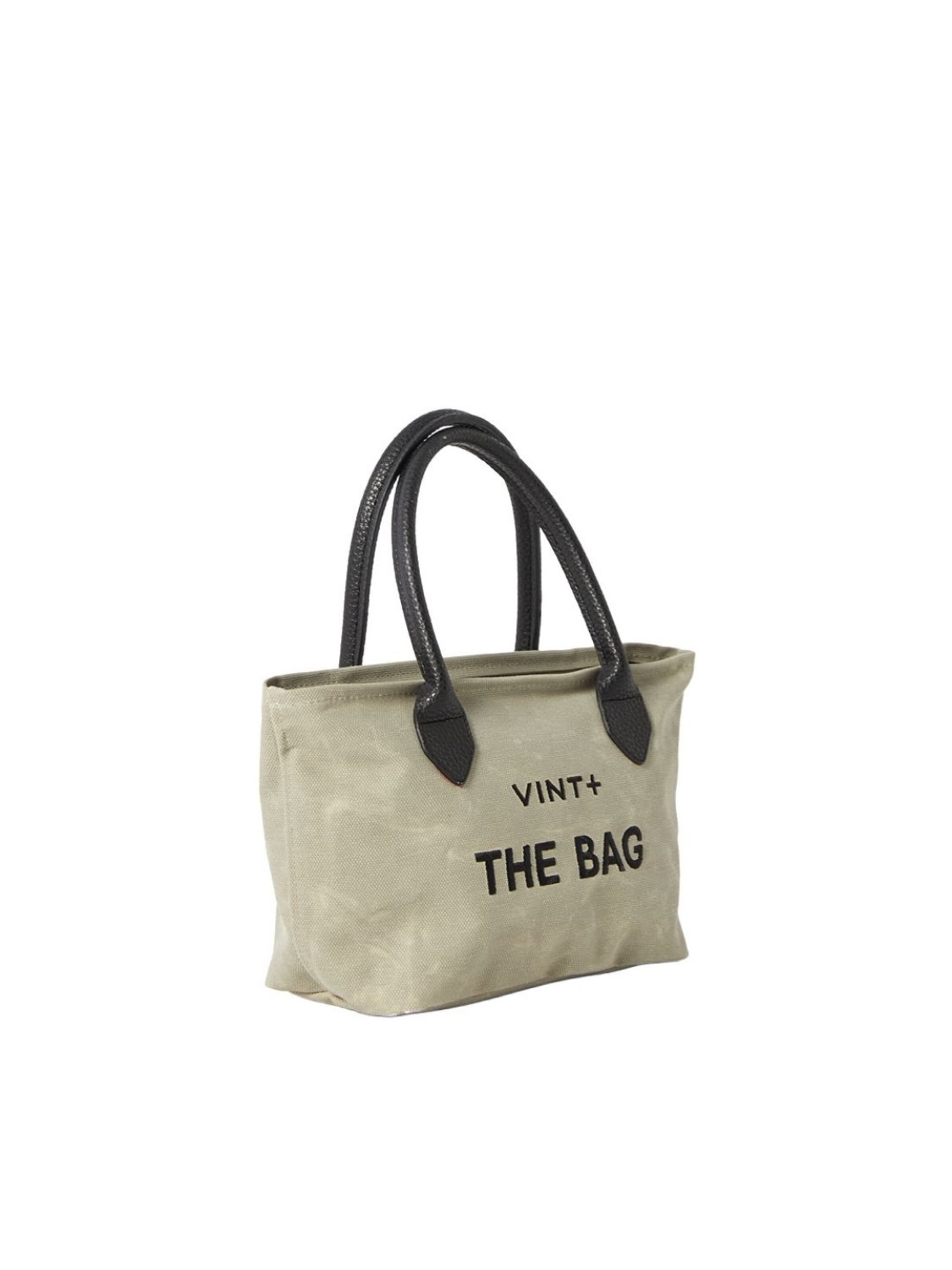 VINT+ Handbag 'Fine Bag Small' in Grey