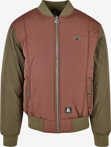 Starter Black Label Between-Season Jacket in Green: front