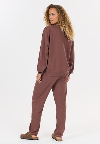 NOU Sweatshirt 'Vacay' in Brown