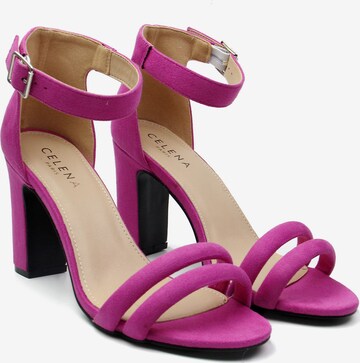 Celena Sandały z rzemykami 'Chelsie' w kolorze fioletowy