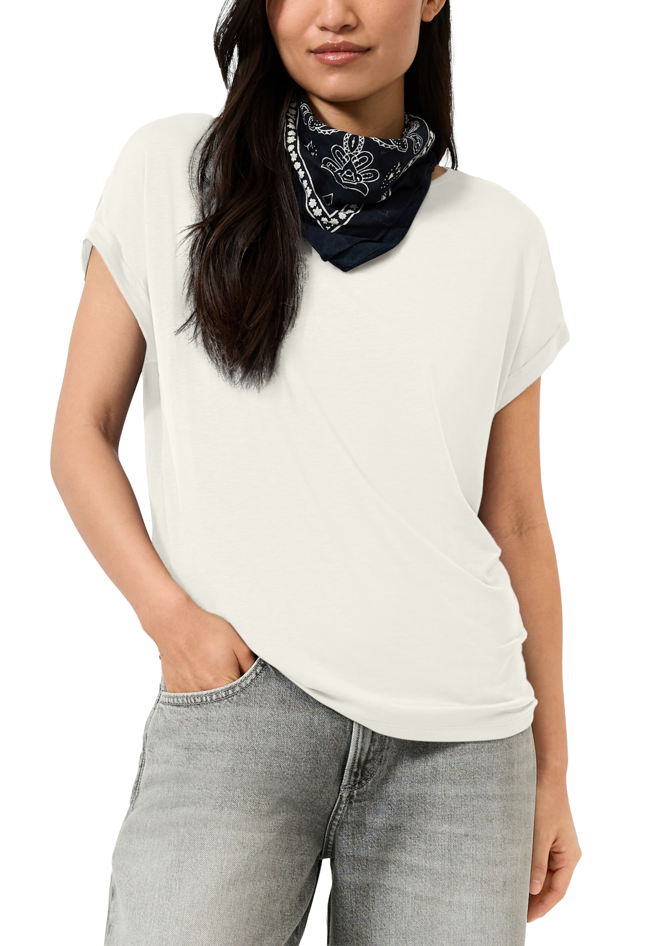 QS T-Shirt in Weiß