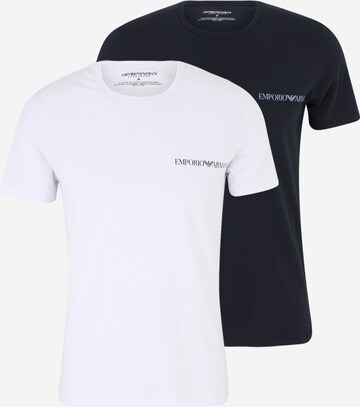 T-Shirt Emporio Armani en bleu : devant