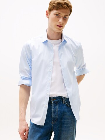 Coupe regular Chemise 'FLEX' TOMMY HILFIGER en bleu : devant