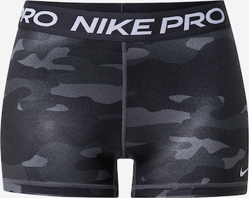 NIKE Skinny Sportshorts in Grau: predná strana