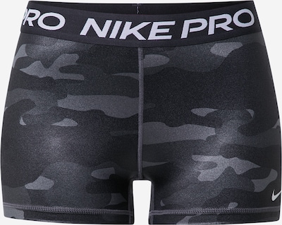 NIKE Sportshorts in grau / dunkelgrau / weiß, Produktansicht