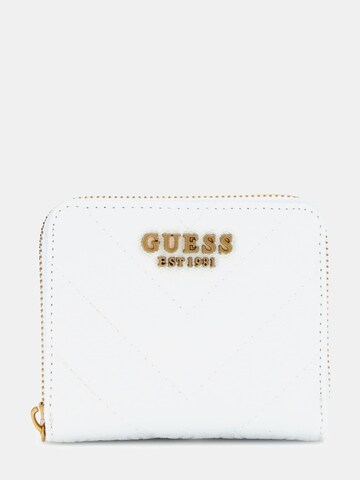 GUESS Wallet 'Jania' in White: front