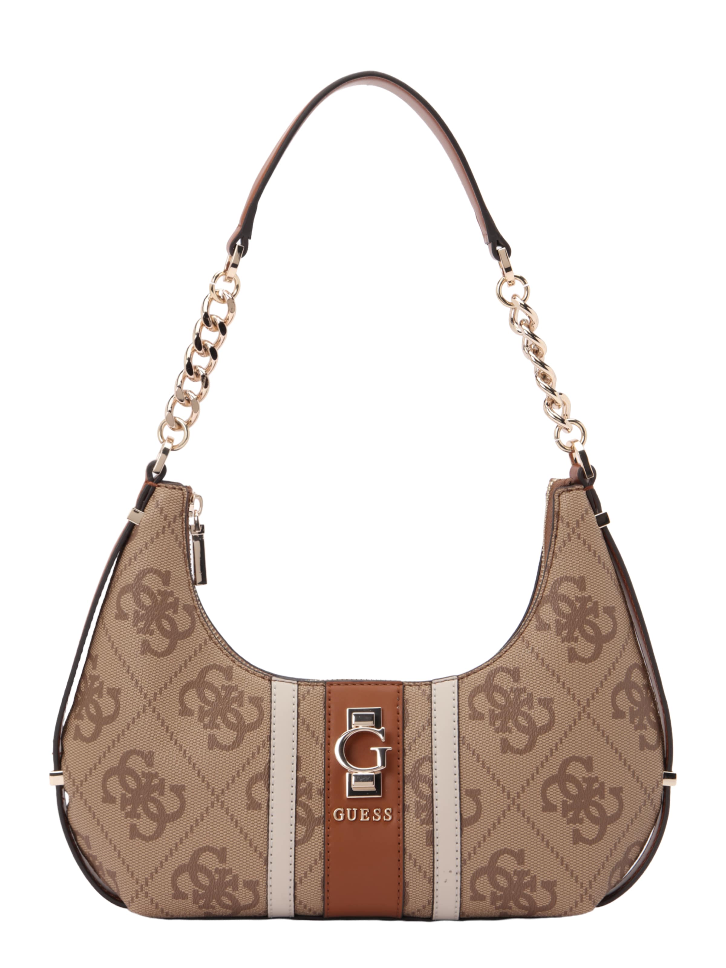 GUESS Τσάντα ώμου 'ERENIA TOP ZIP SHOULDER BAG' σε καφέ: μπροστά